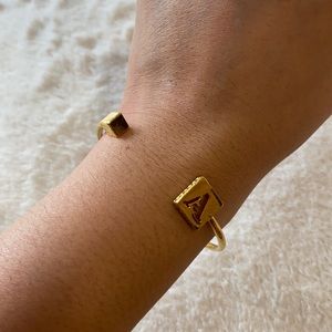 Gold Bracelet (Letter A)